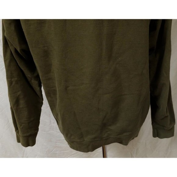 Rugged Legacy Mens Large Olive Green American Flag Buck Deer Heavyweight Hoodie - Picture 9 of 12